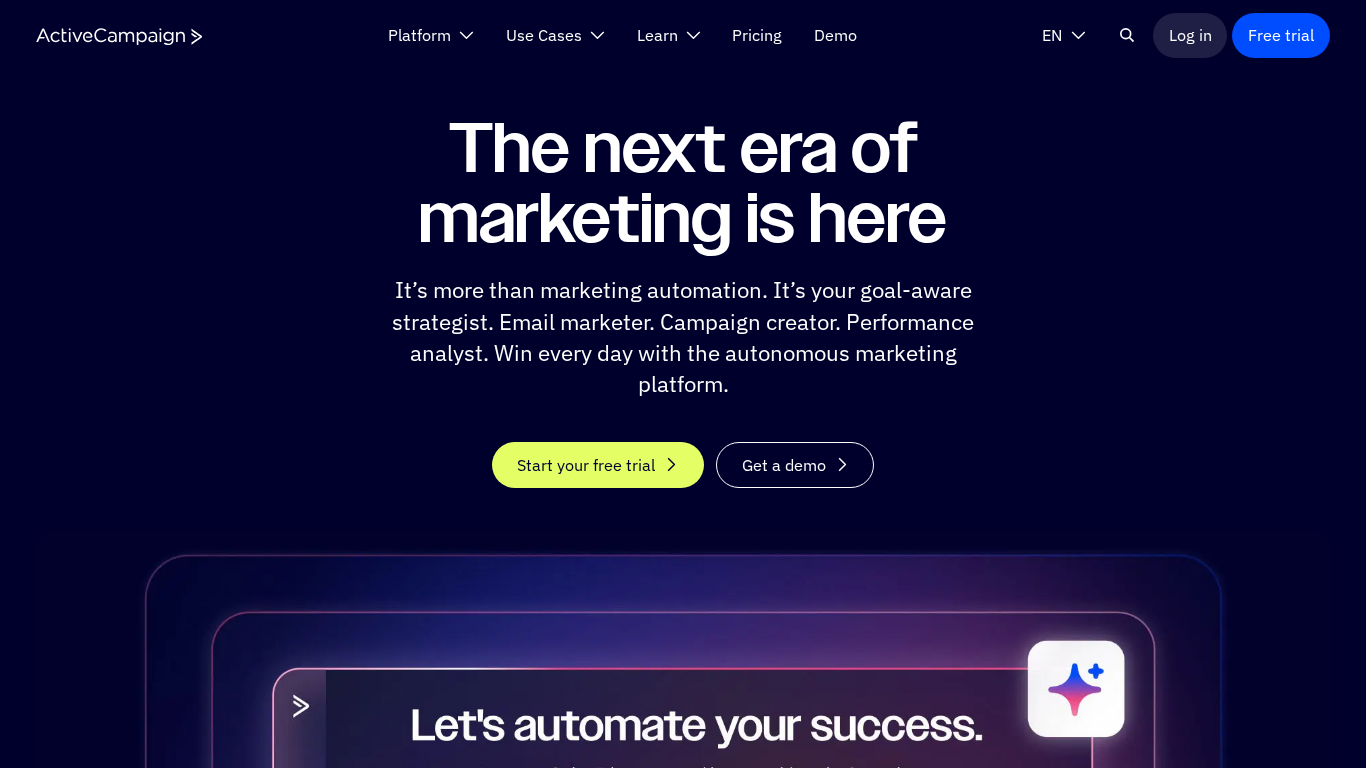 Programme d'affiliation ActiveCampaign