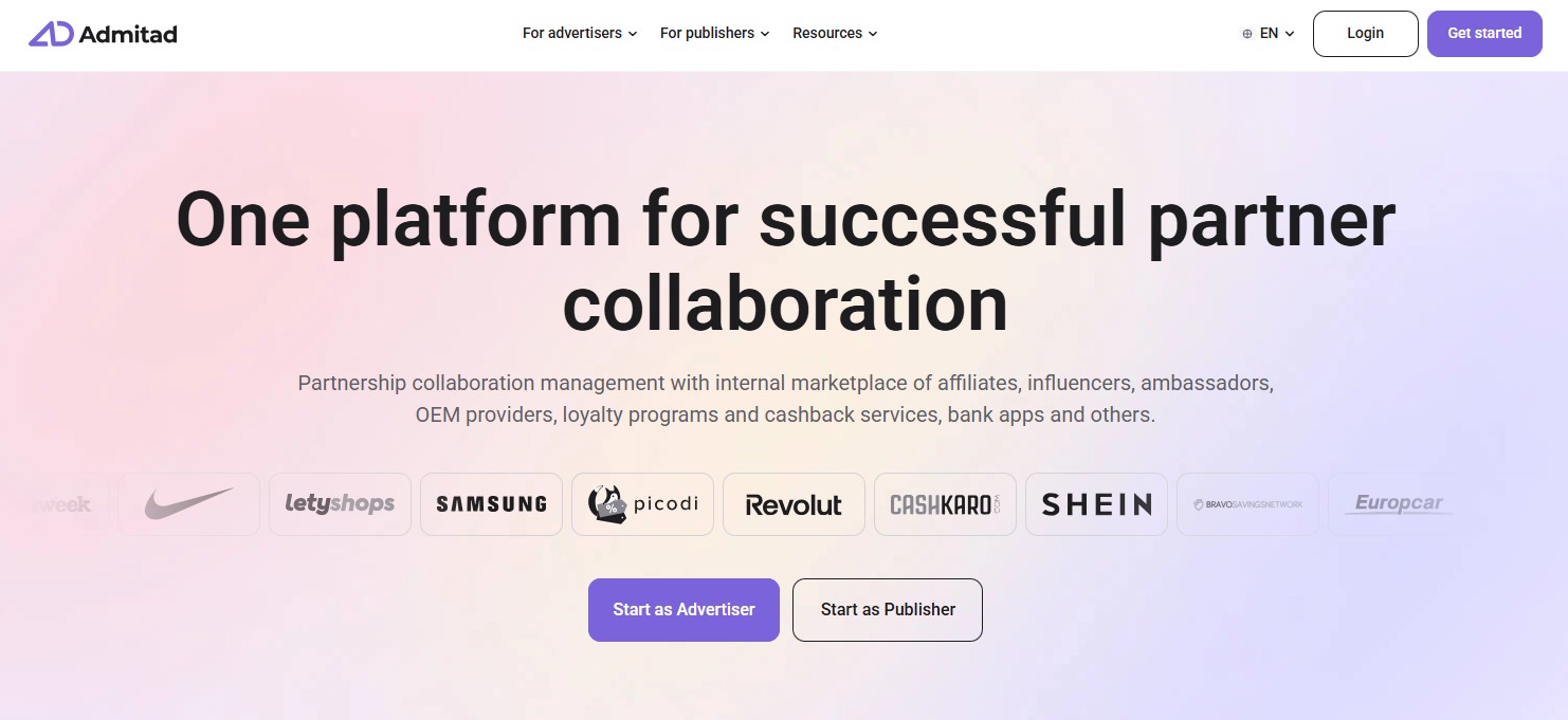 Programme d'affiliation Admitad