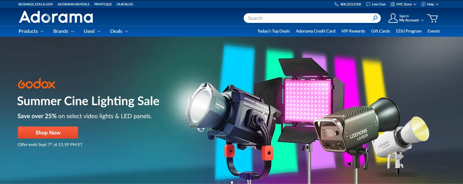 Programme d'affiliation Adorama