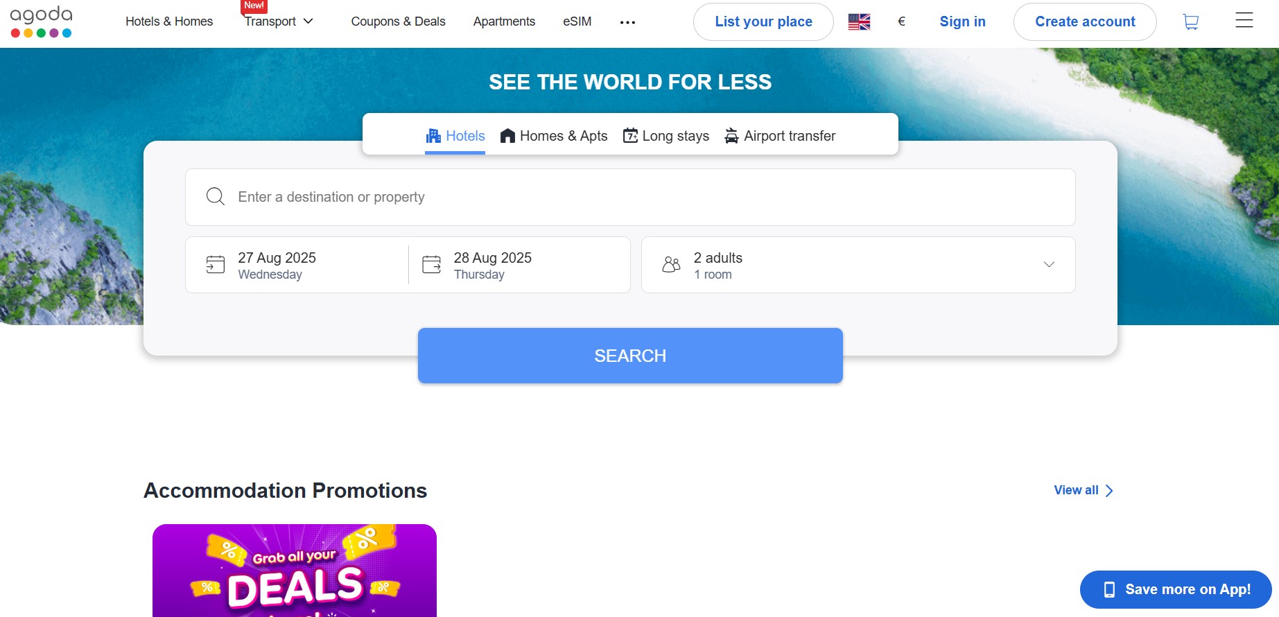 Programme d'affiliation Agoda