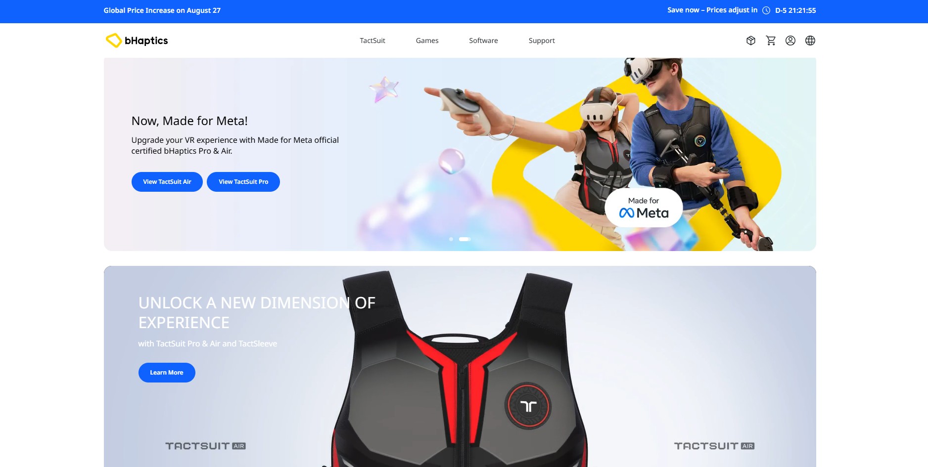 Programme d'affiliation bHaptics