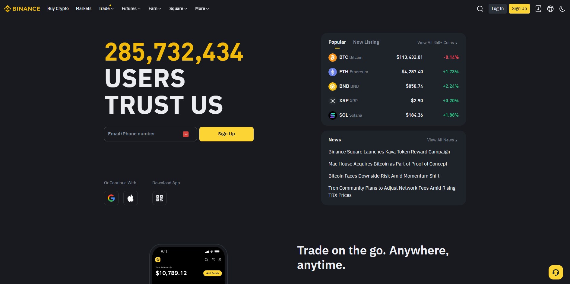 Programme d'affiliation Binance