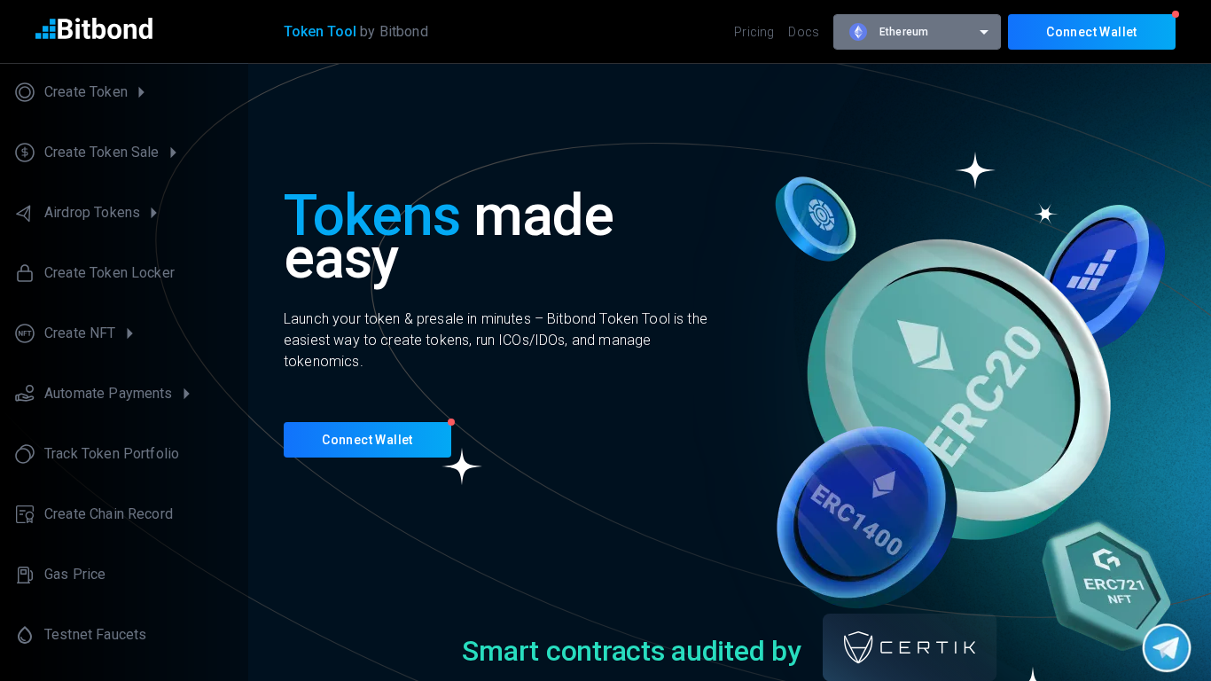 Programme d'affiliation Bitbond Token Tool