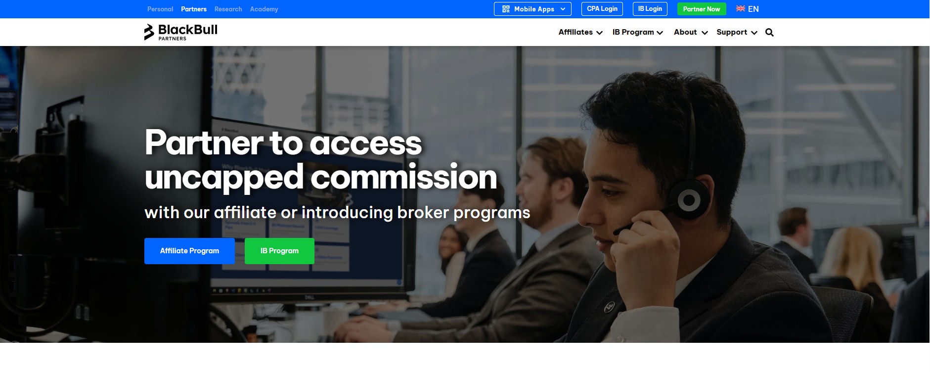Programme d'affiliation BlackBull Partners