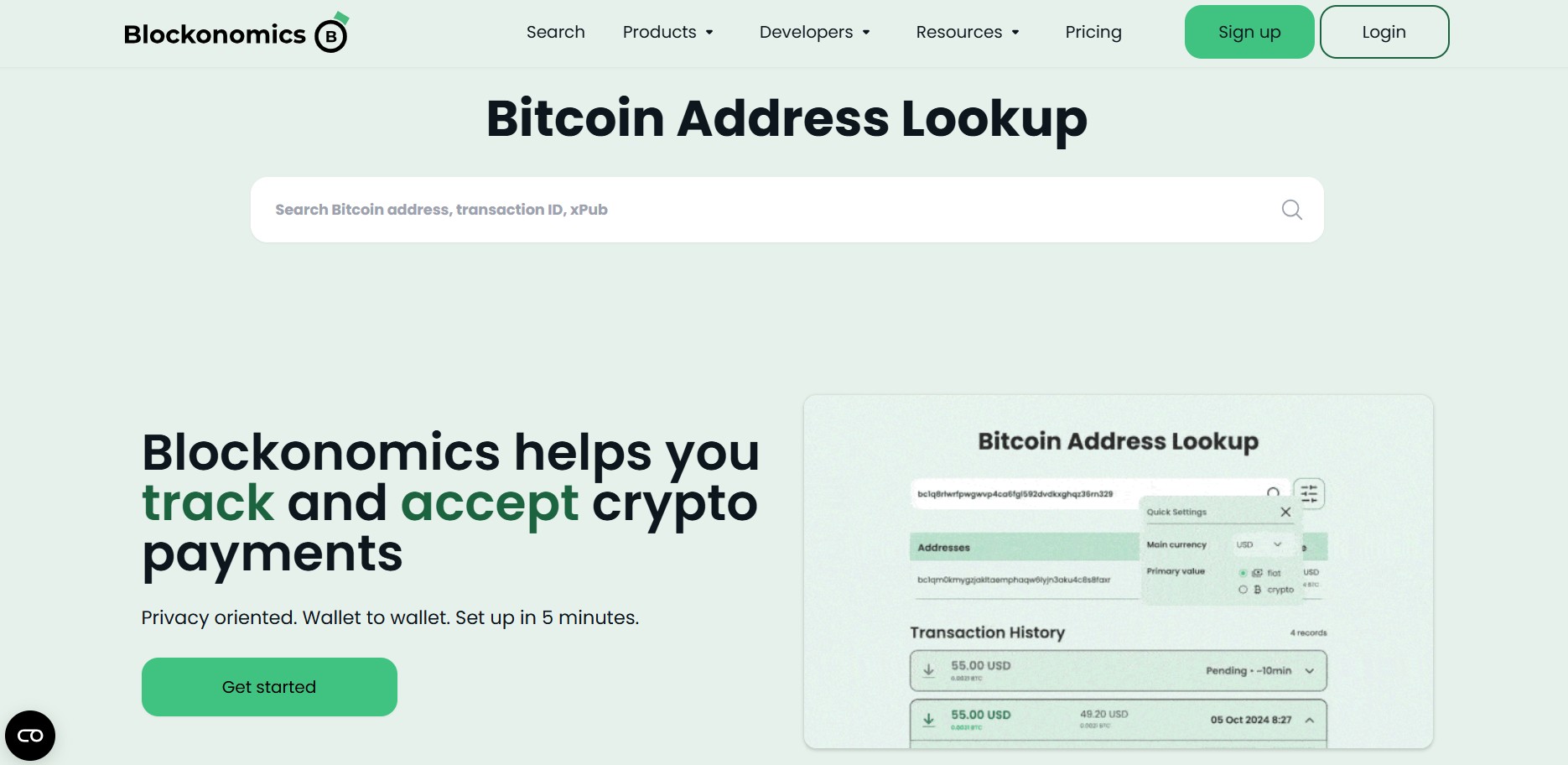 Programme d'affiliation Blockonomics