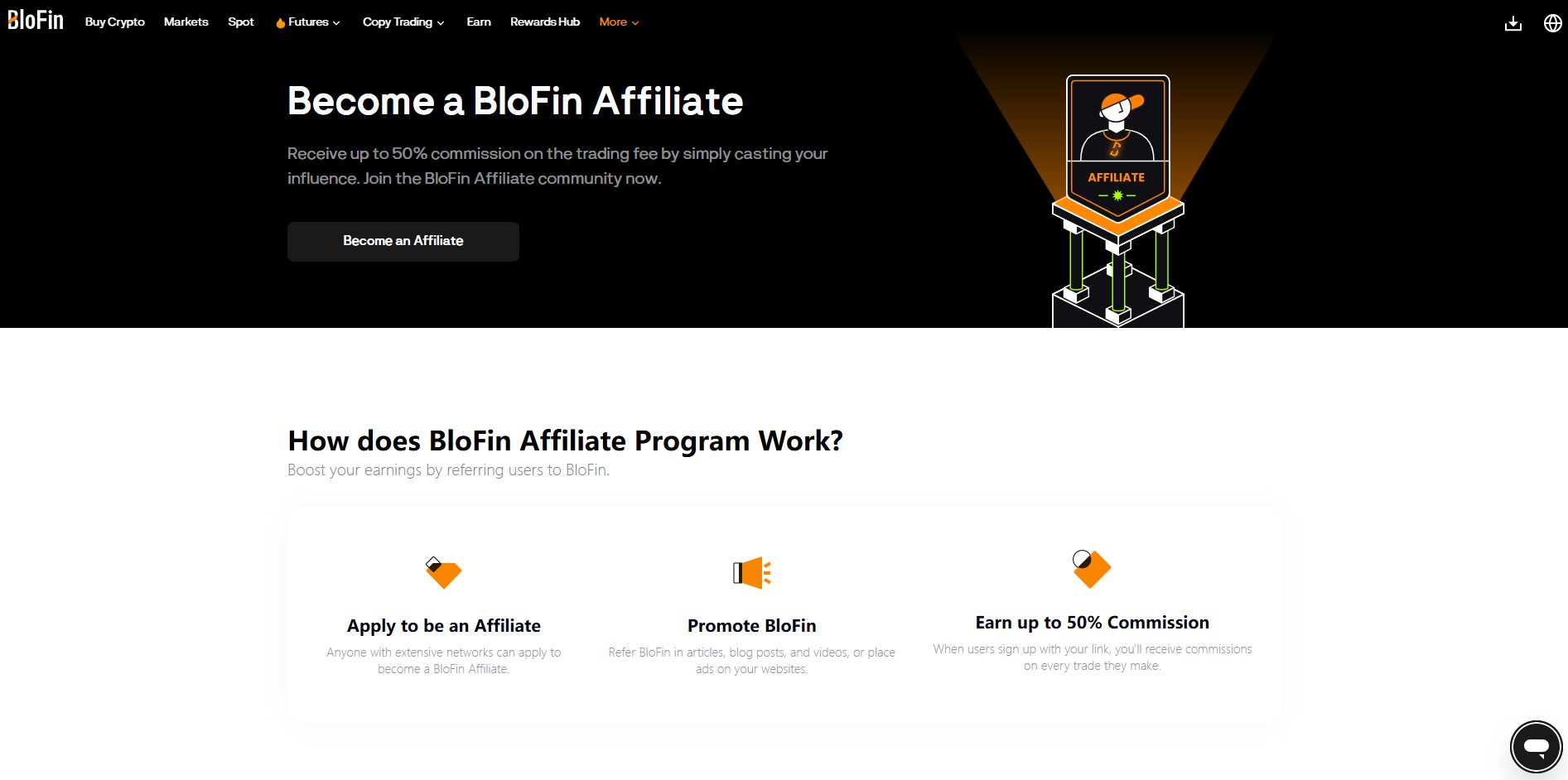 Programme d'affiliation Blofin