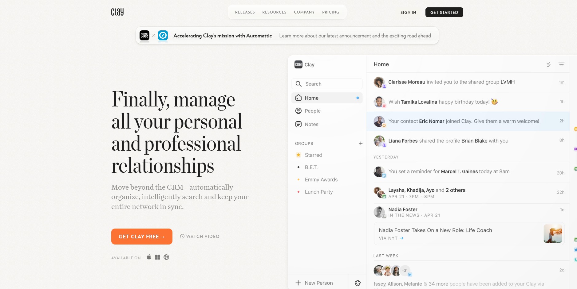 Programme d'affiliation Clay