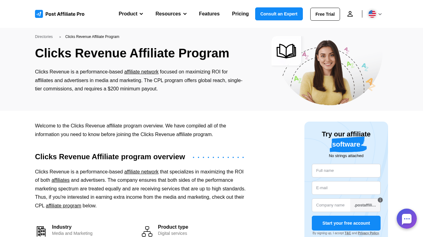 Programme d'affiliation Clicks Revenue