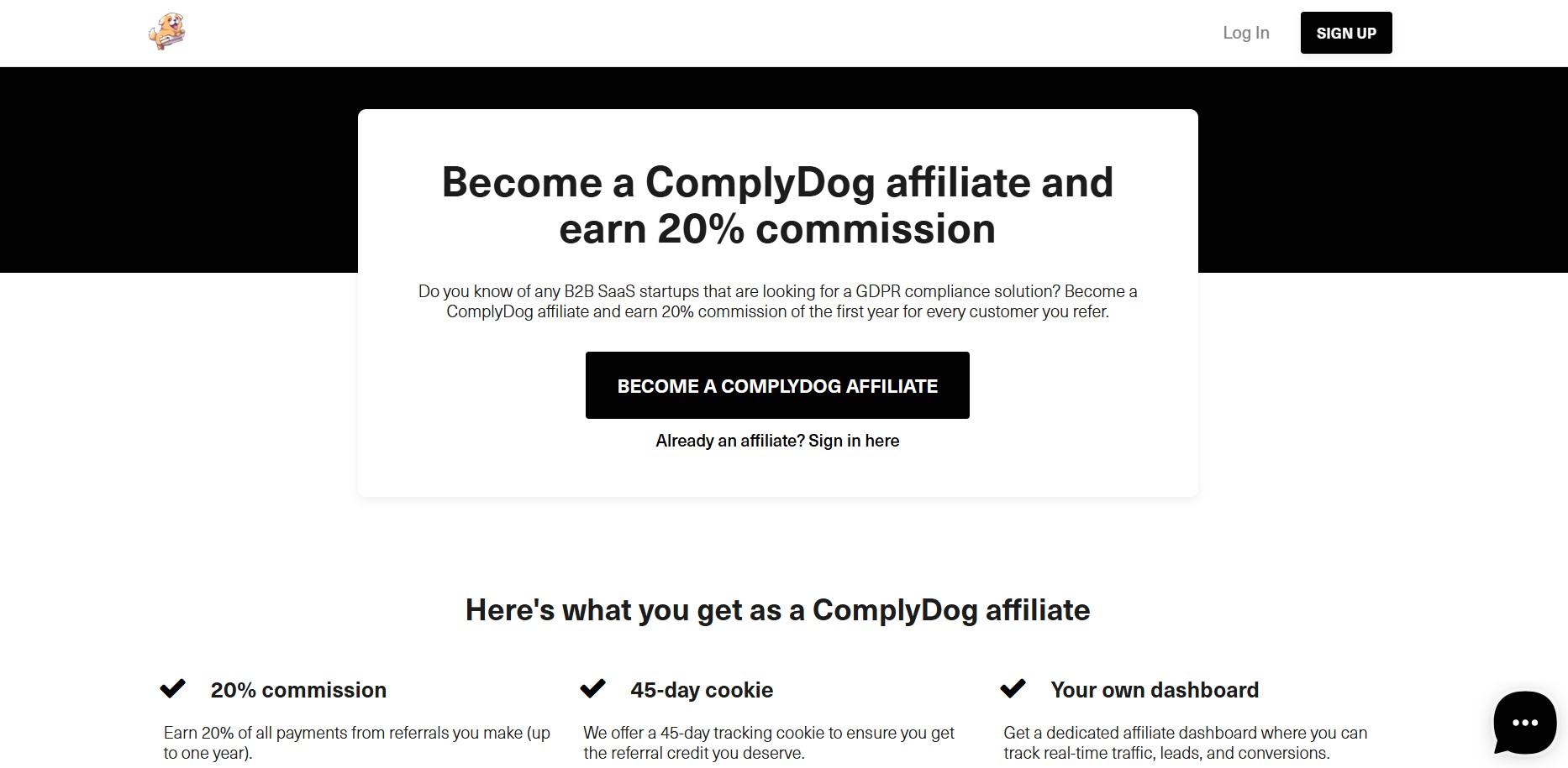 Programme d'affiliation ComplyDog