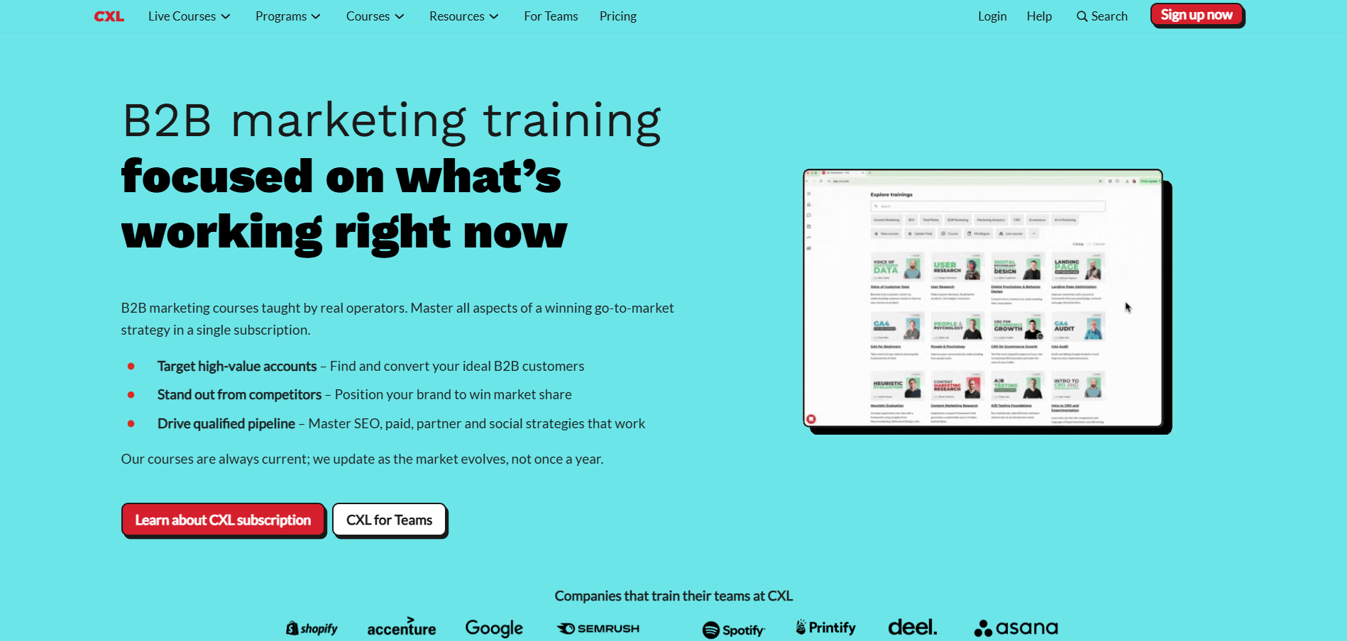 Programme d'affiliation CXL