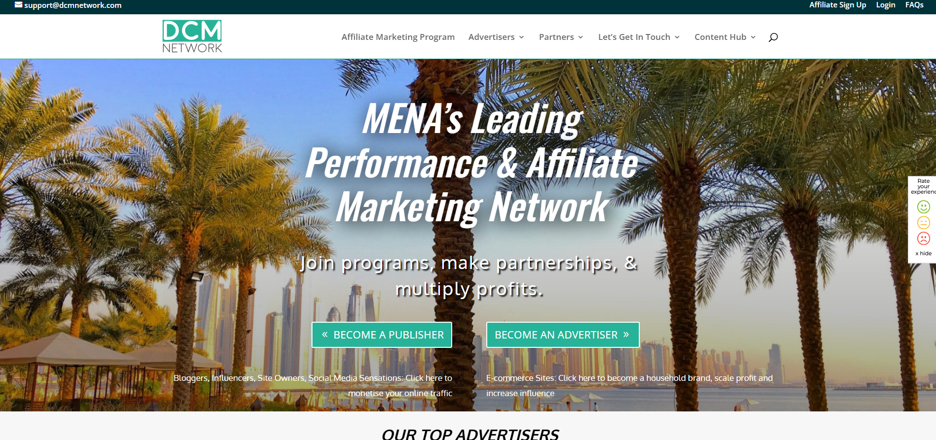 Programme d'affiliation DCMnetwork