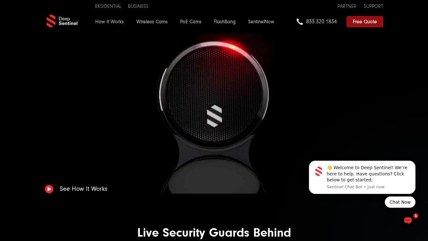 Programme d'affiliation Deep Sentinel