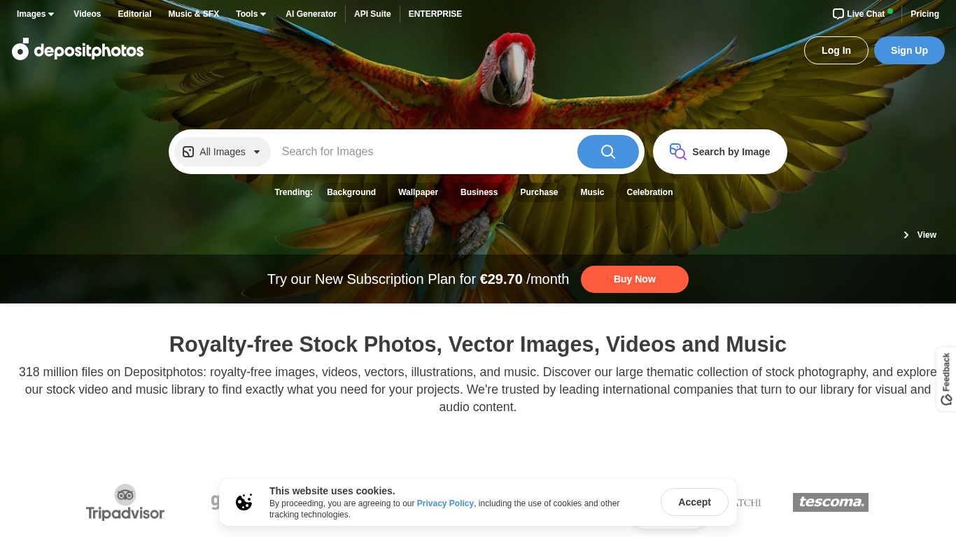 Programme d'affiliation Depositphotos