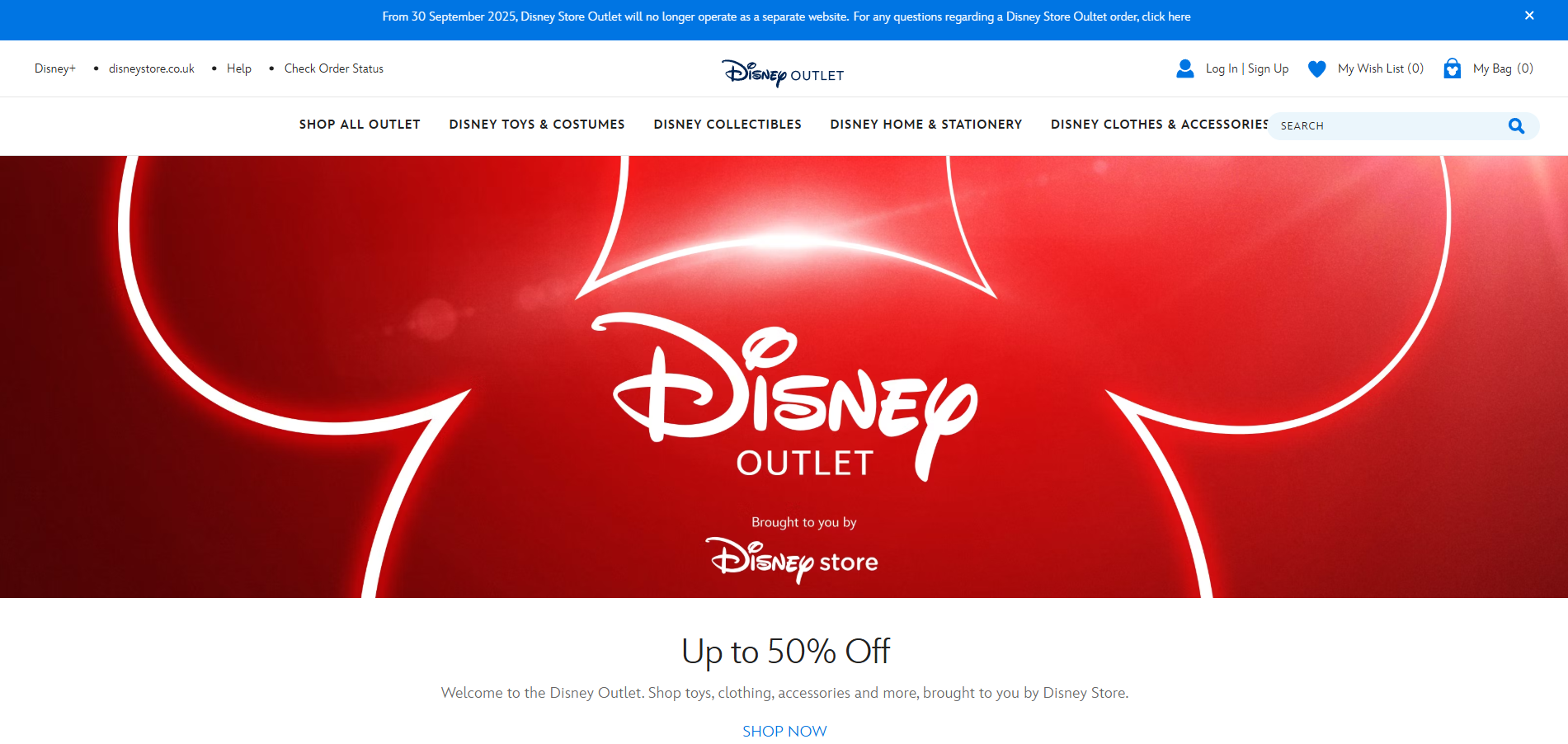 Programme d’affiliation Disney Outlet