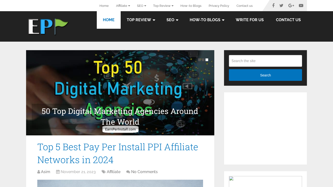 Programme d'affiliation EarnPerInstall