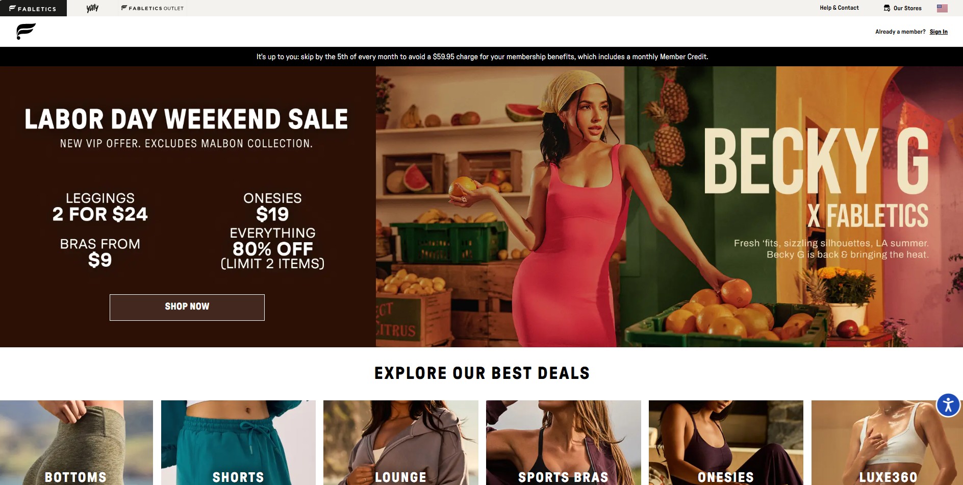 Programme d'affiliation Fabletics