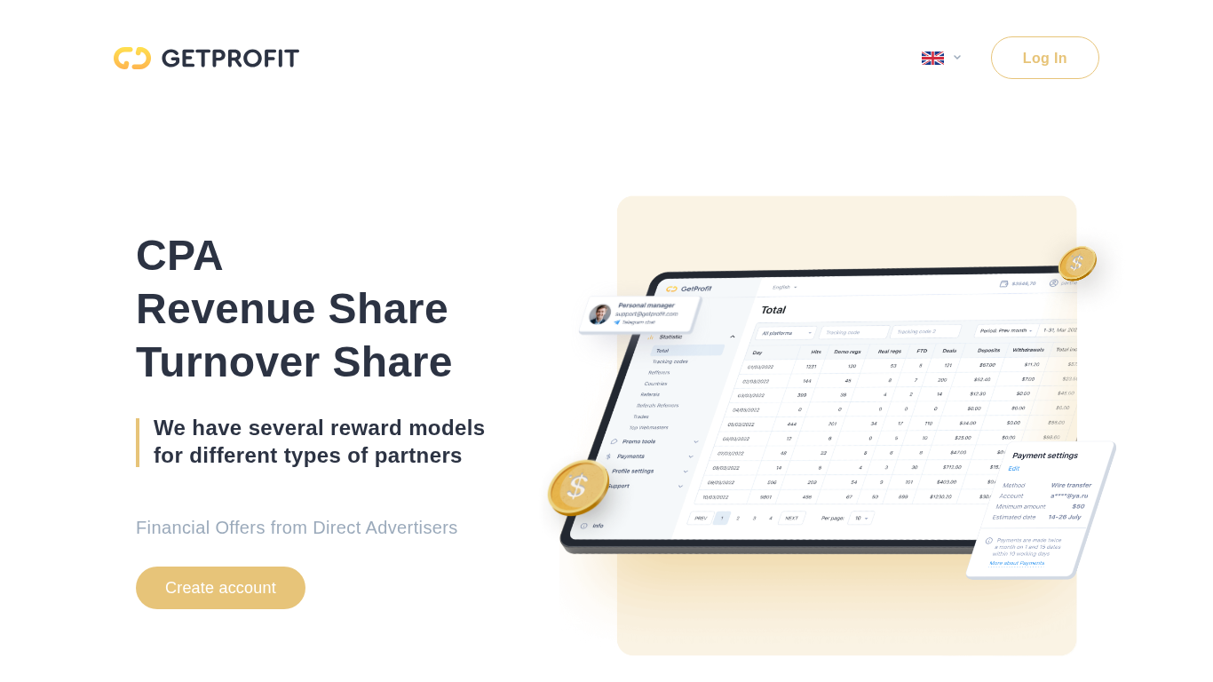 Programme d'affiliation GetProfit