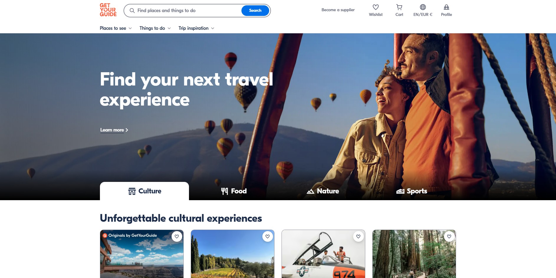 Programme d'affiliation GetYourGuide