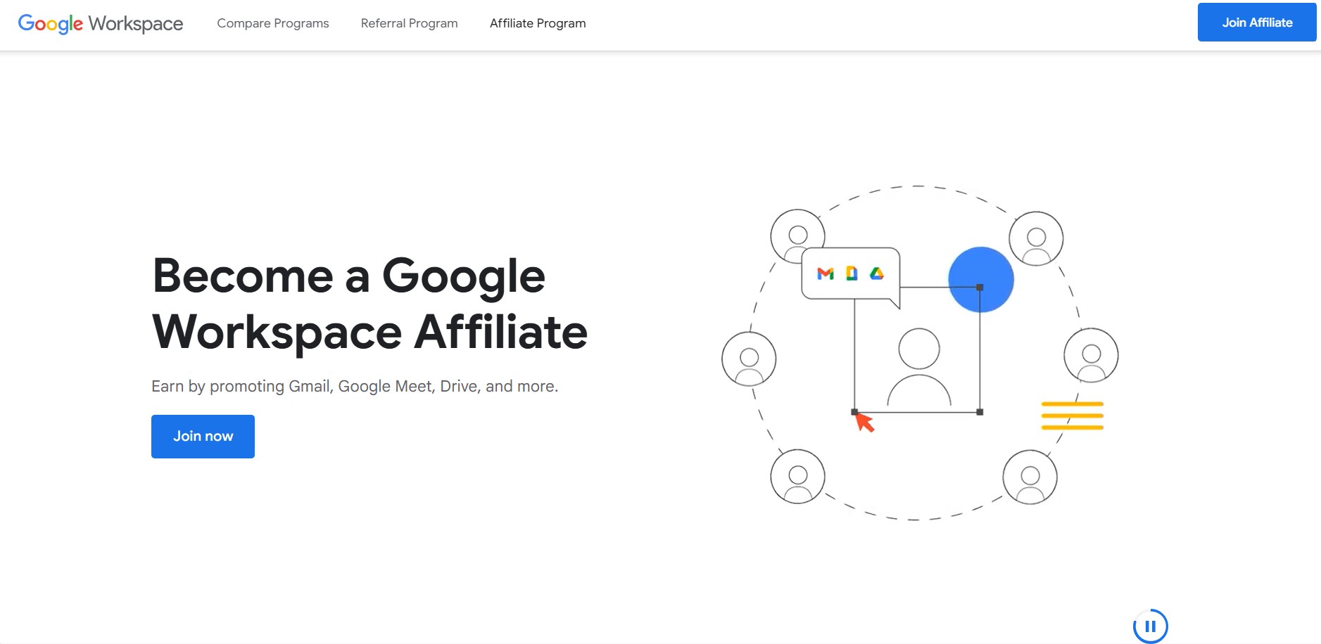Programme d'affiliation Google Workspace
