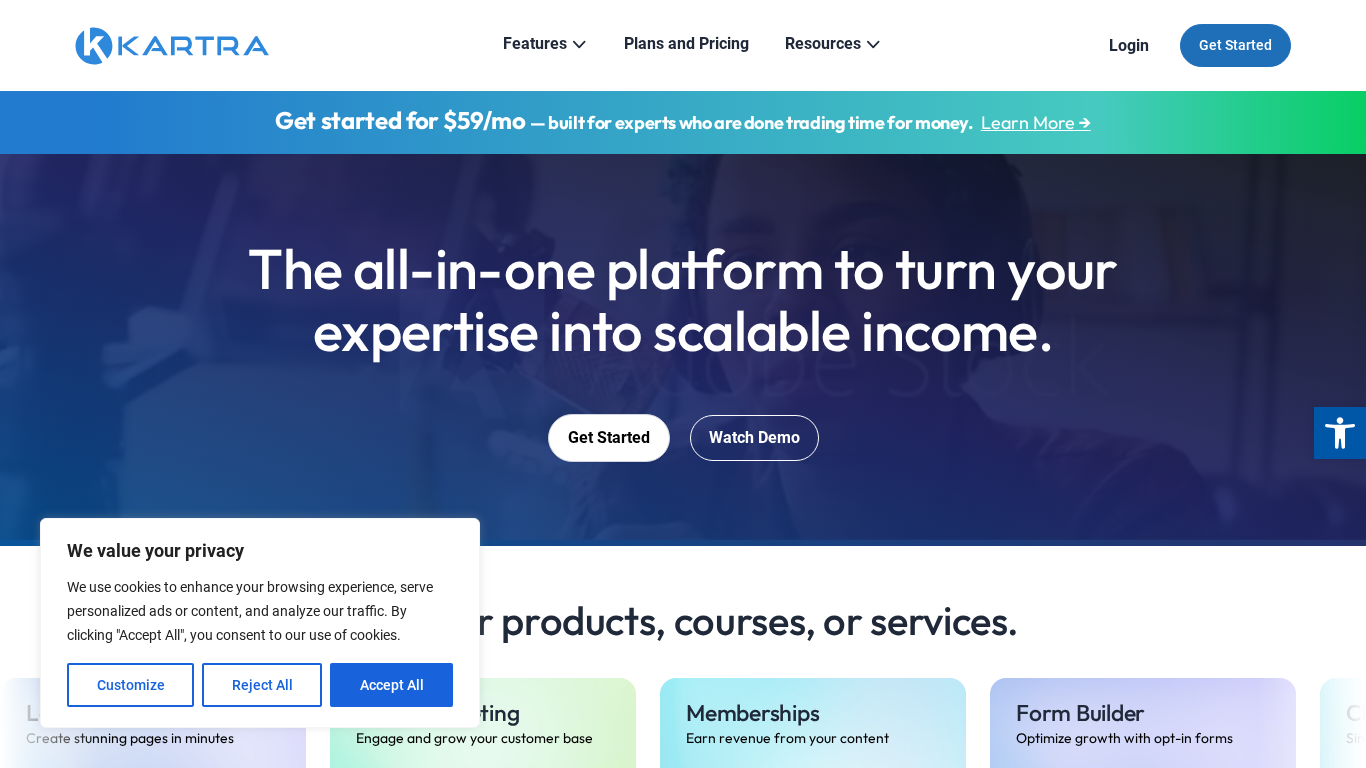 Programme d'affiliation Kartra