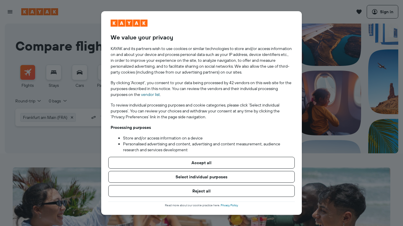Programme d'affiliation Kayak