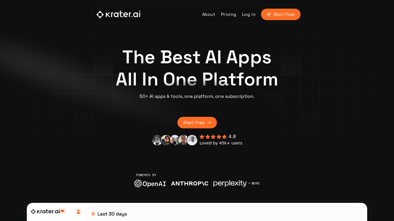 Programme d'affiliation Krater.ai