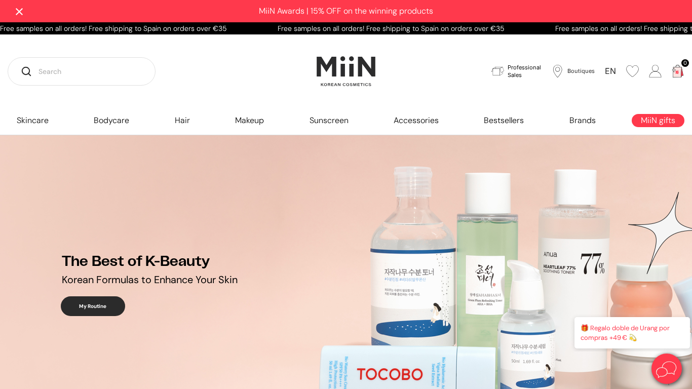 Programme d'affiliation MiiN Korean Cosmetics