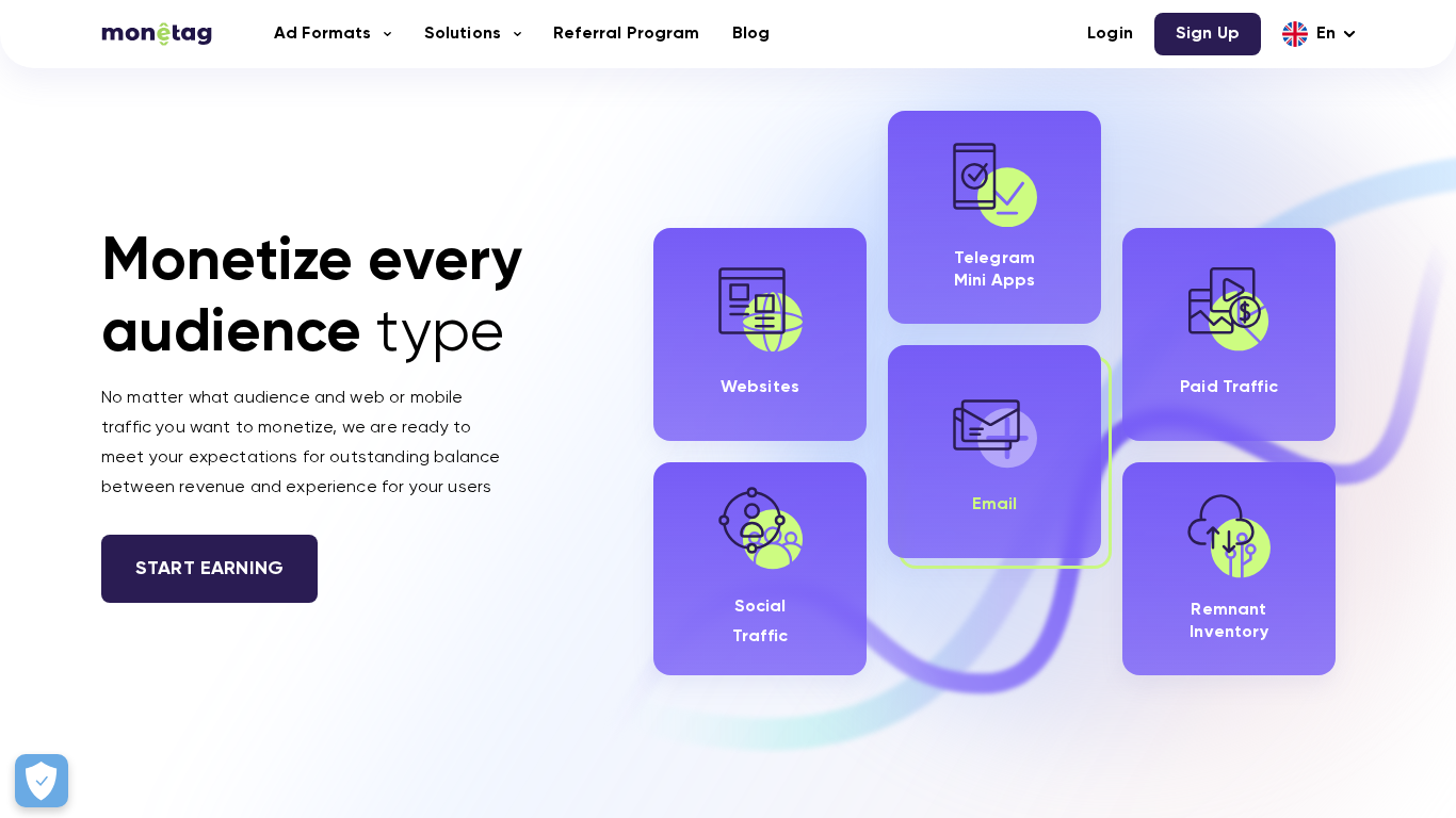 Programme d'affiliation Monetag