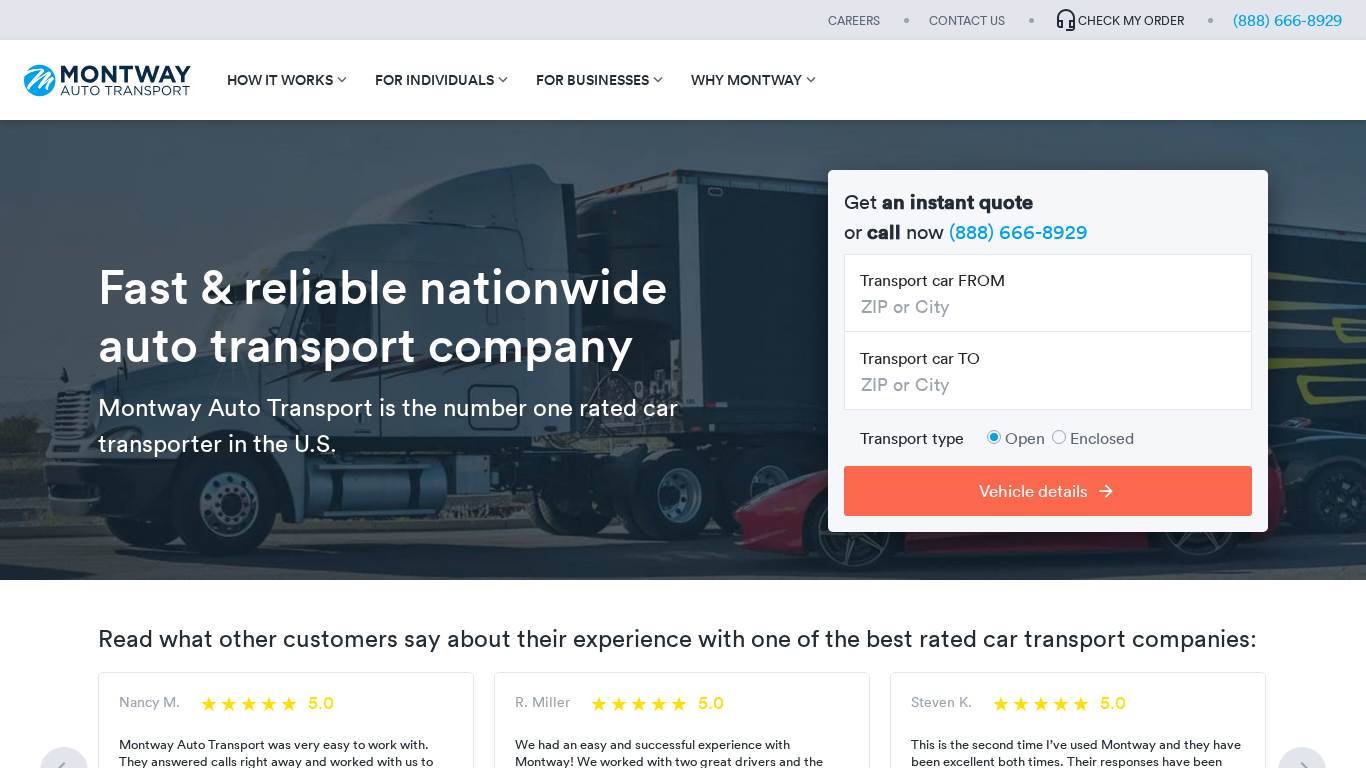 Programme d'affiliation Montway Auto Transport