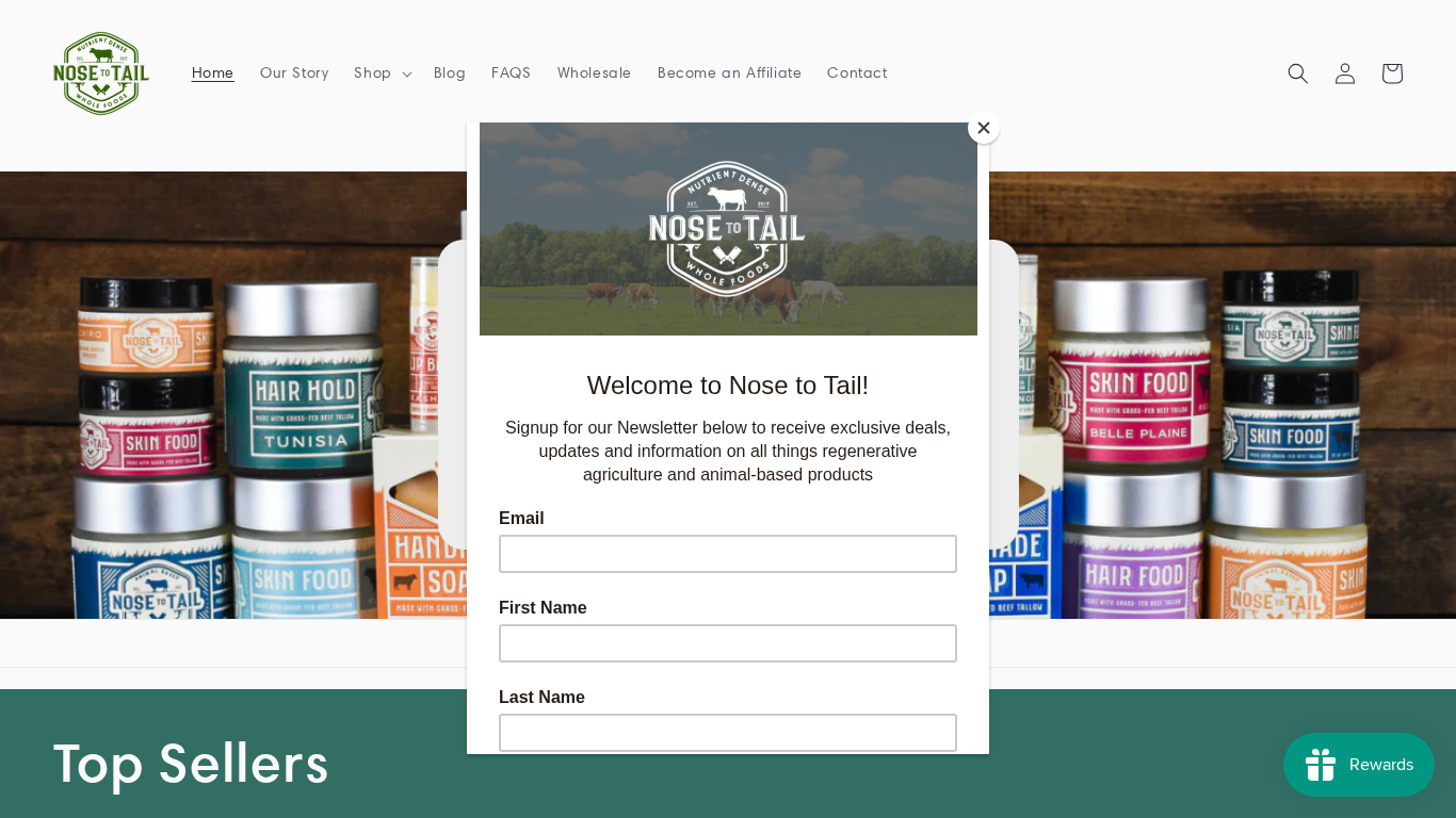 Programme d'affiliation Nose To Tail