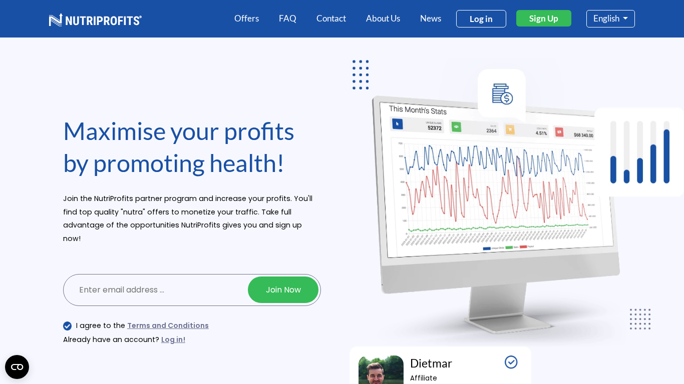 Programme d'affiliation NutriProfits