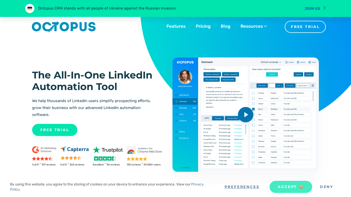 Programme d'affiliation Octopus CRM