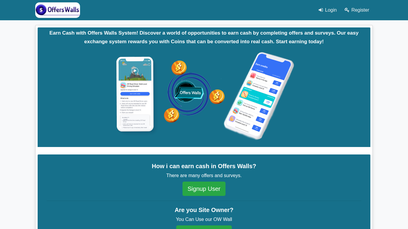 Programme d'affiliation Offers Walls