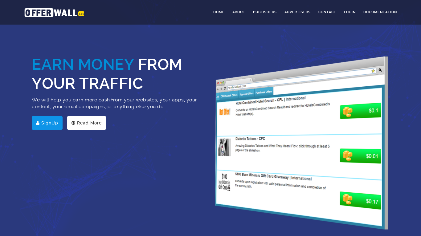 Programme d'affiliation OfferWallAds