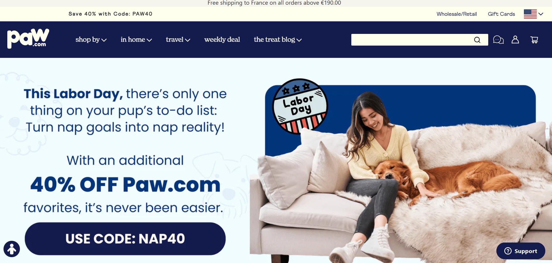 Programme d'affiliation Paw.com