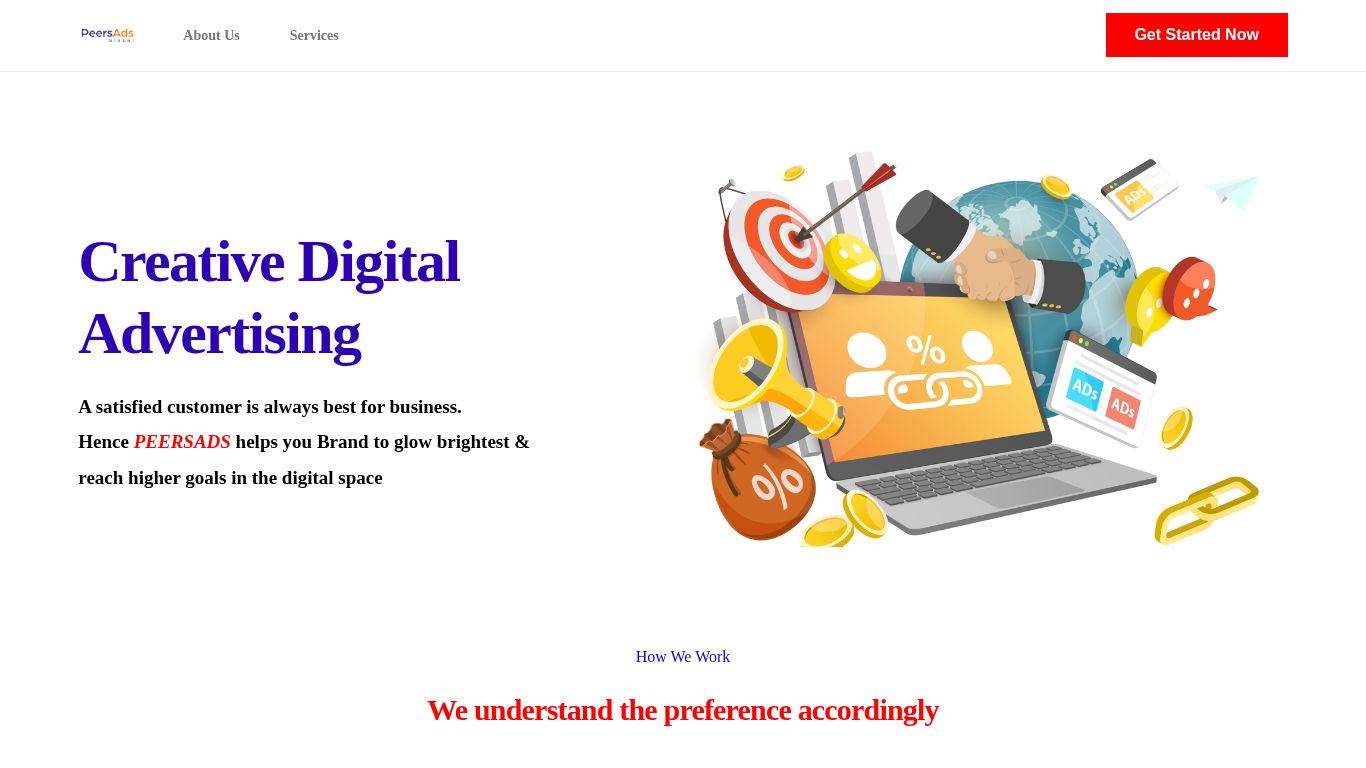 Programme d'affiliation Peersads Global