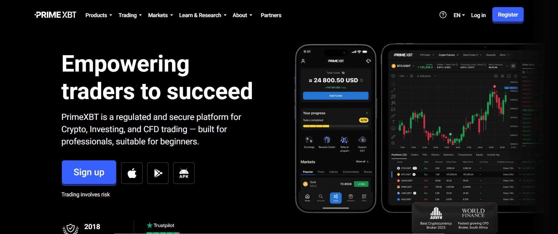 Programme d'affiliation PrimeXBT
