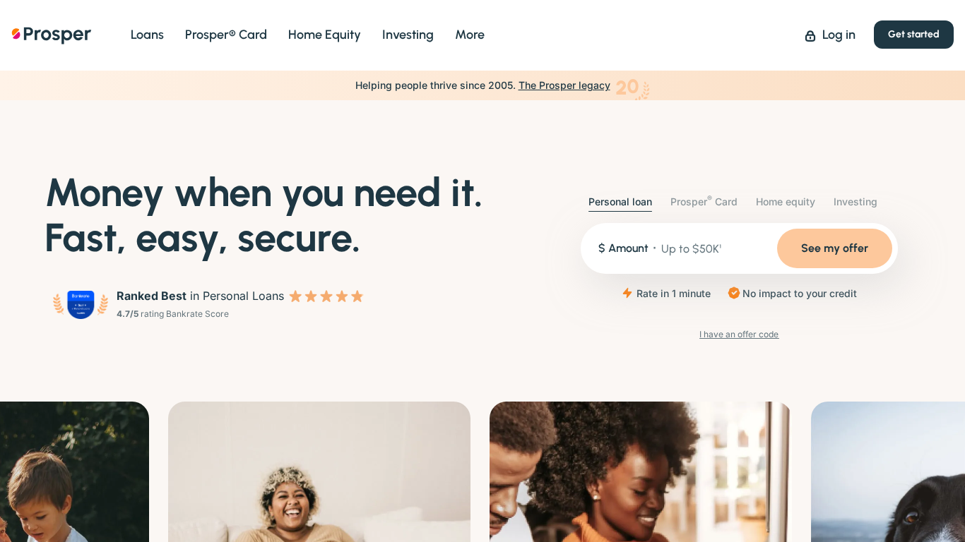 Programme d'affiliation Prosper