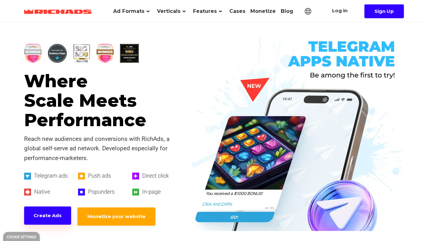 Programme d'affiliation RichAds