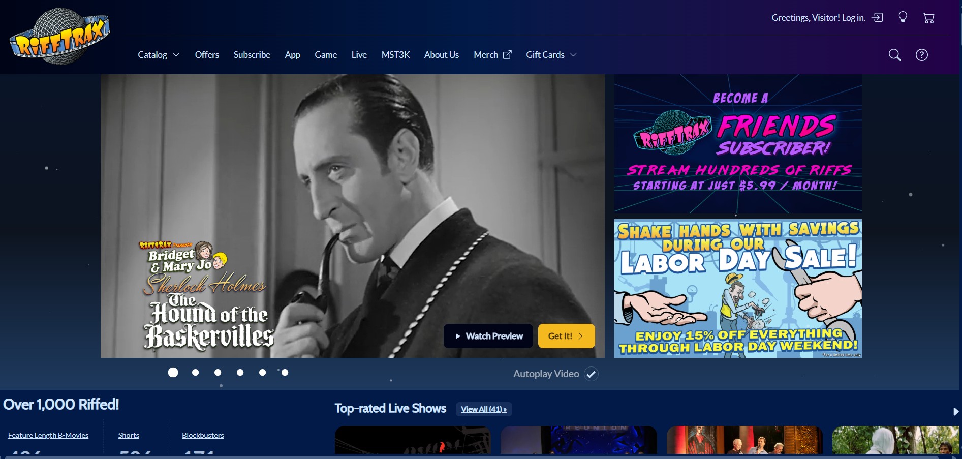 Programme d'affiliation RiffTrax