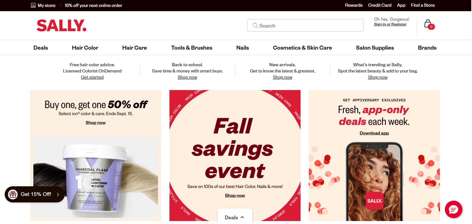 Programme d'affiliation Sally Beauty