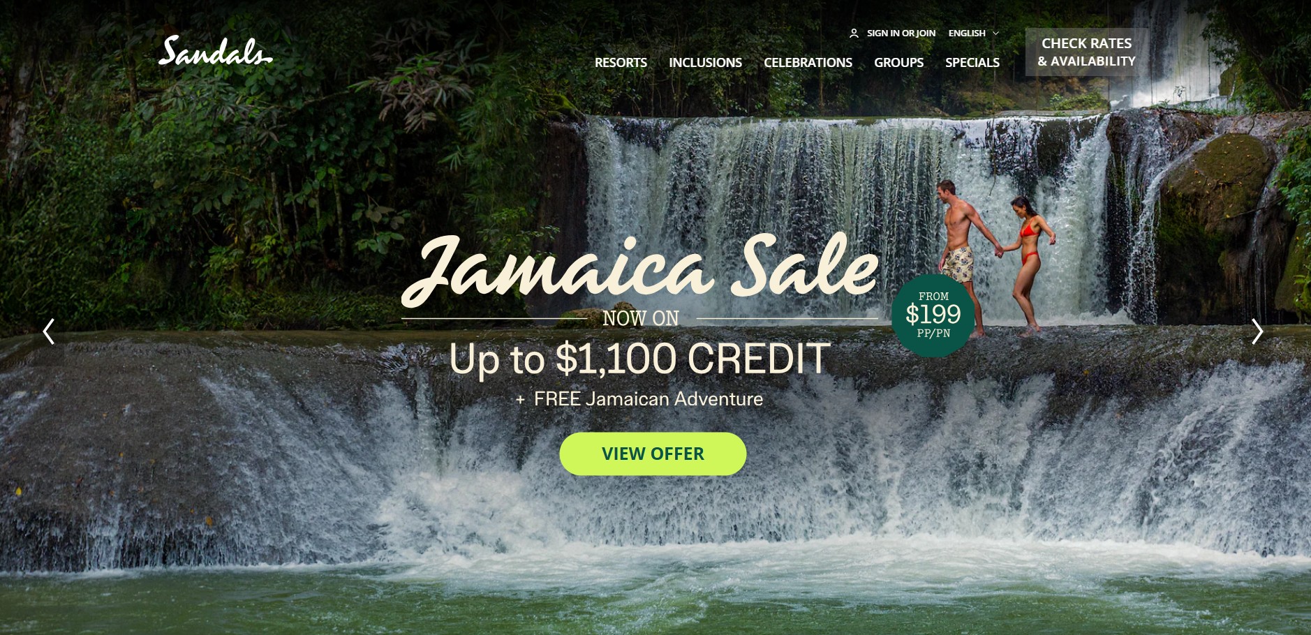 Programme d'affiliation Sandals and Beaches