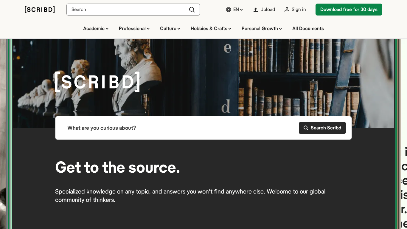 Programme d'affiliation Scribd
