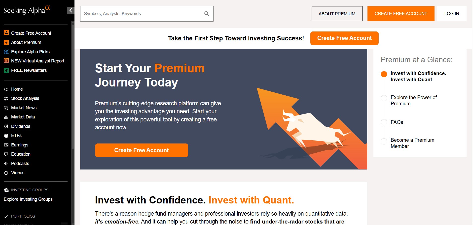 Programme d'affiliation Seeking Alpha