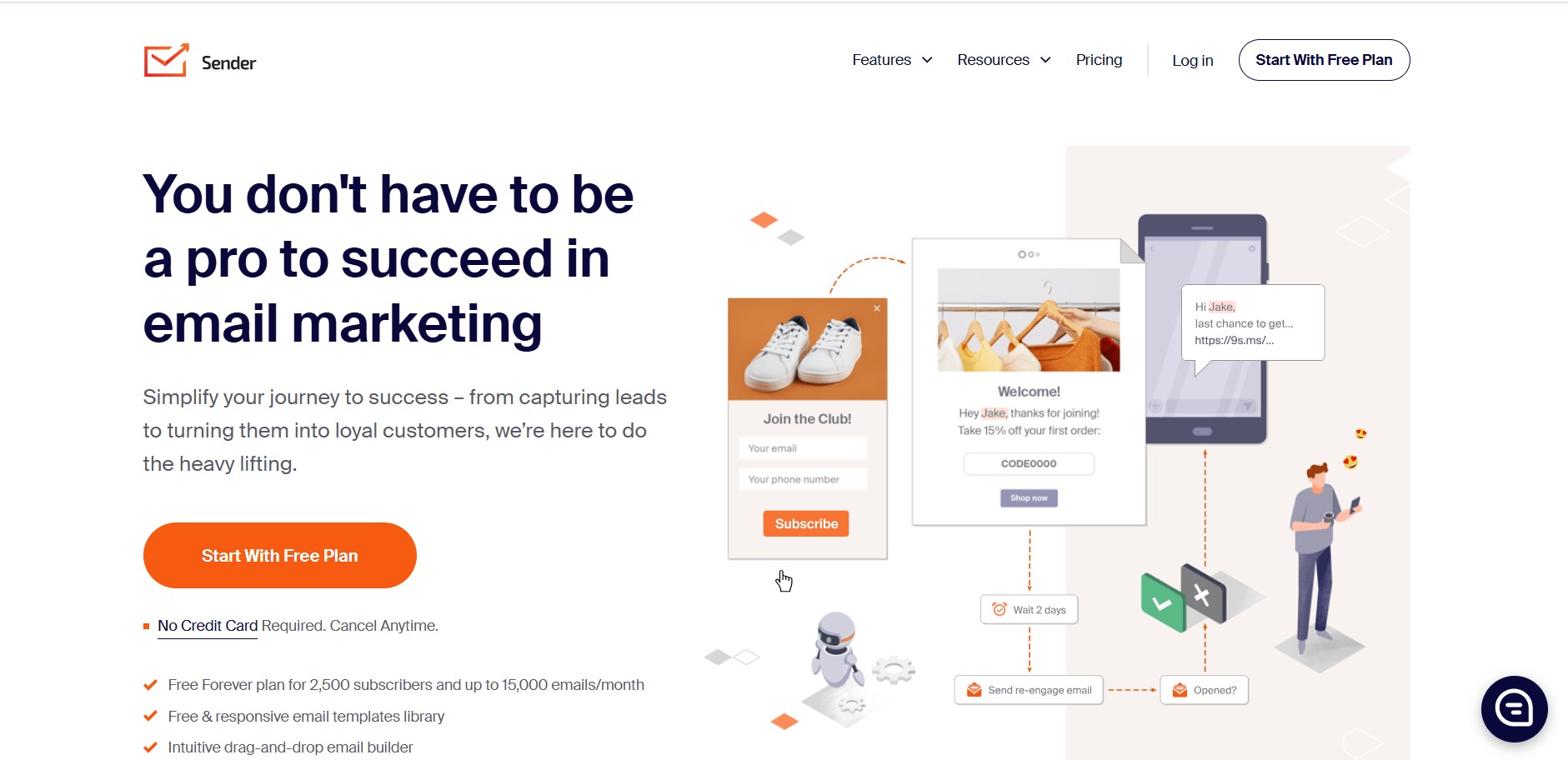 Programme d'affiliation Sender