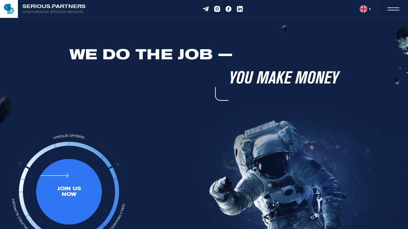 Programme d’affiliation Serious.Partners