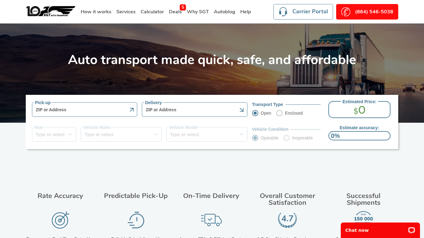 Programme d'affiliation SGT Auto Transport