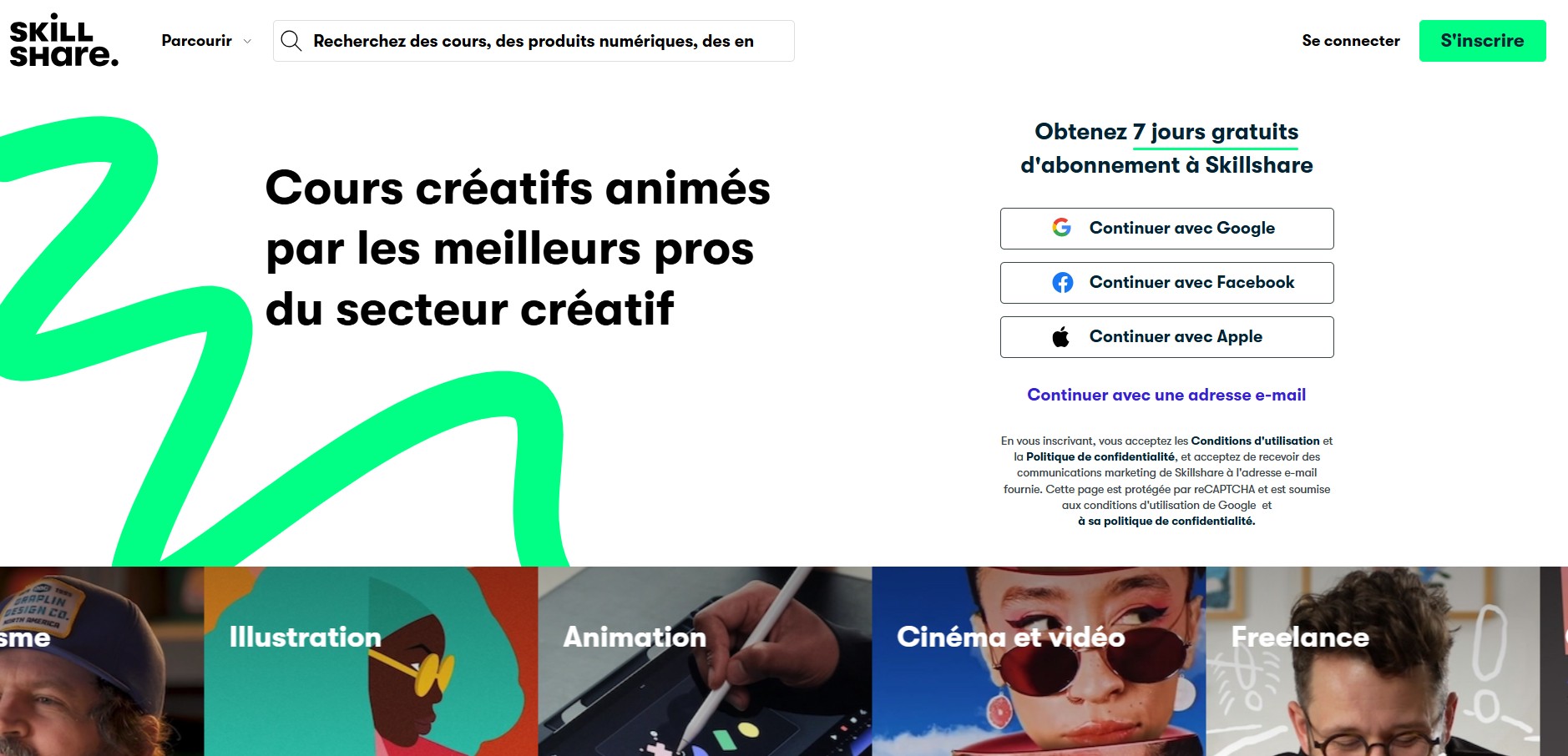 Programme d'affiliation Skillshare