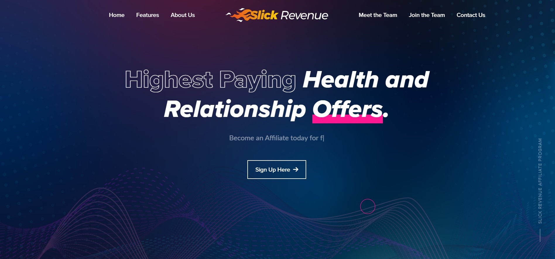 Programme d'affiliation Slick Revenue