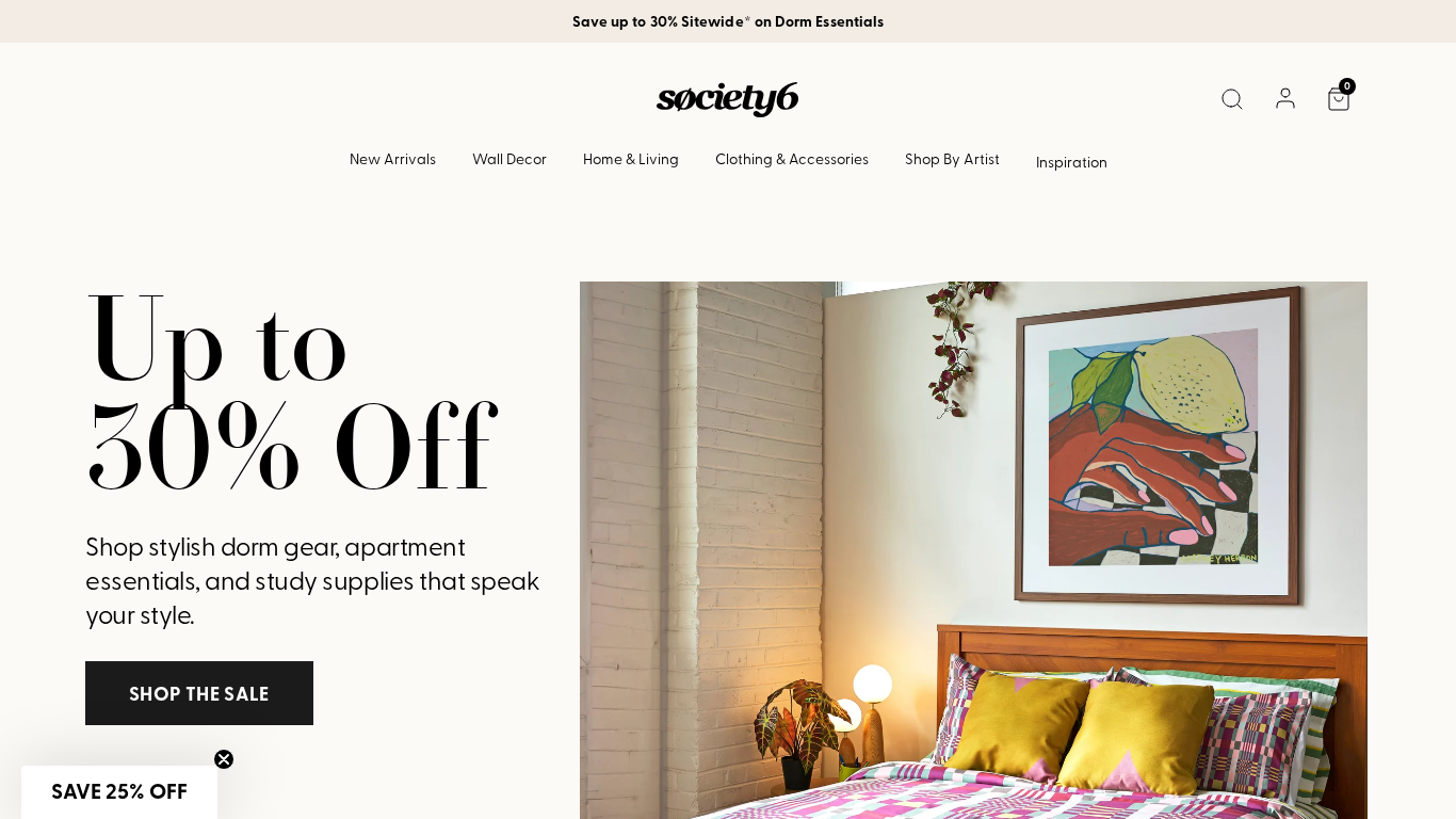 Programme d'affiliation Society6